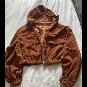 Corduroy Cropped Jacket